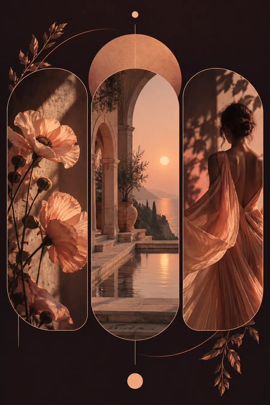 Aesthetic poster concept for reviewing visual mood and composition