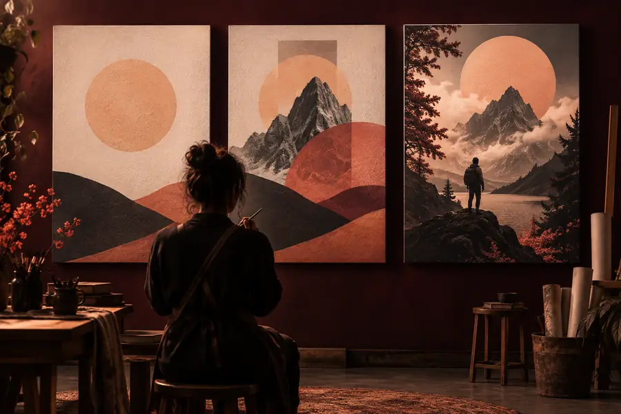 Poster visual illustrating a more deliberate final composition